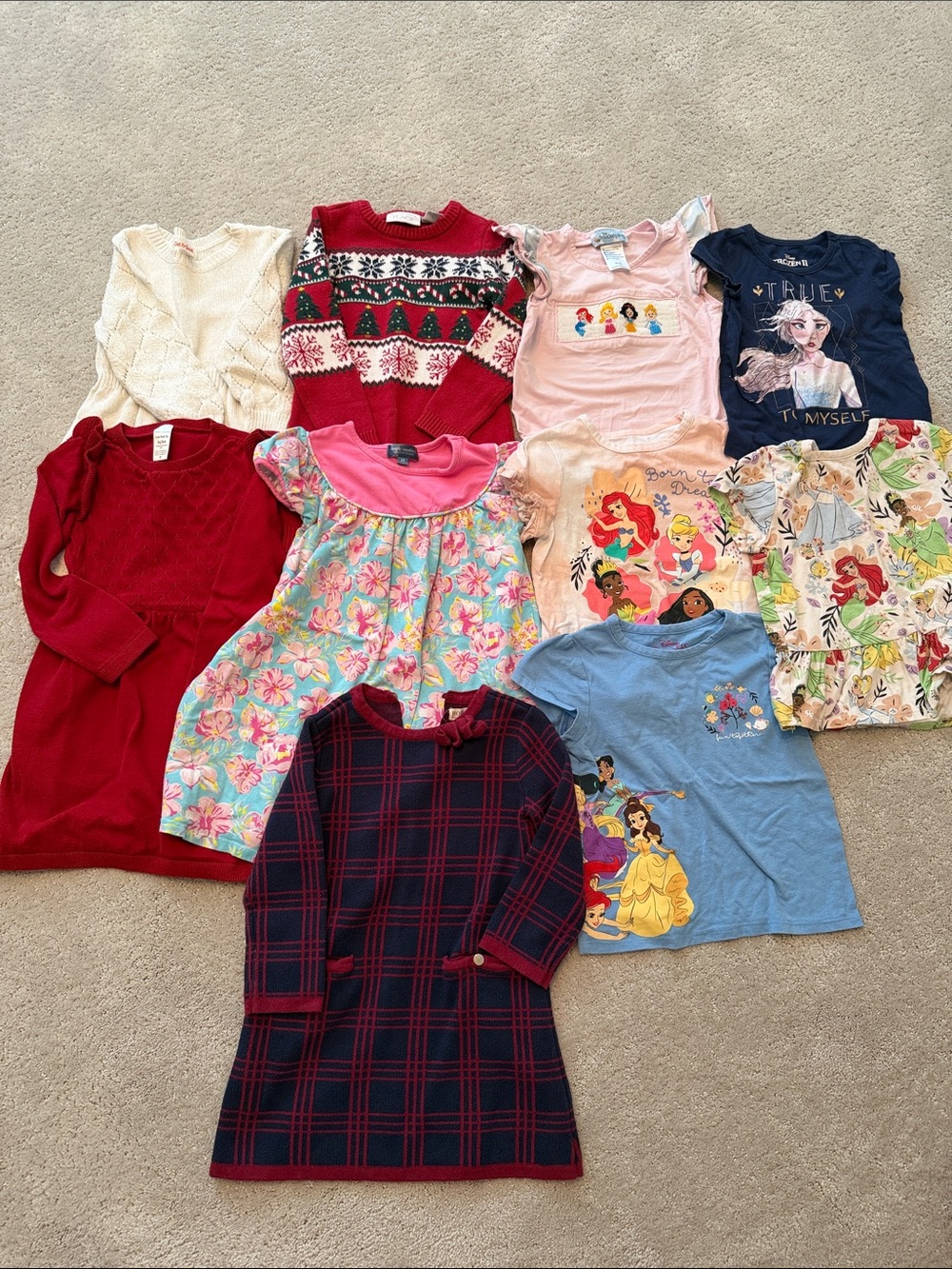 Girls' 3T Dress and Disney shirt bundle